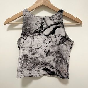 Marble crop top